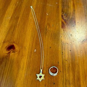 Ring and Star of David set. 14k Gold